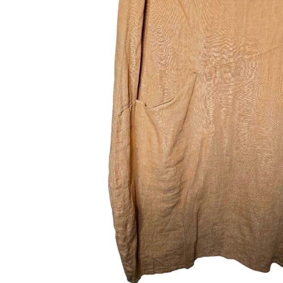 Lisa Bayne Mustard Lagenlook Tunic Dress Size XSmall - Picture 3 of 6